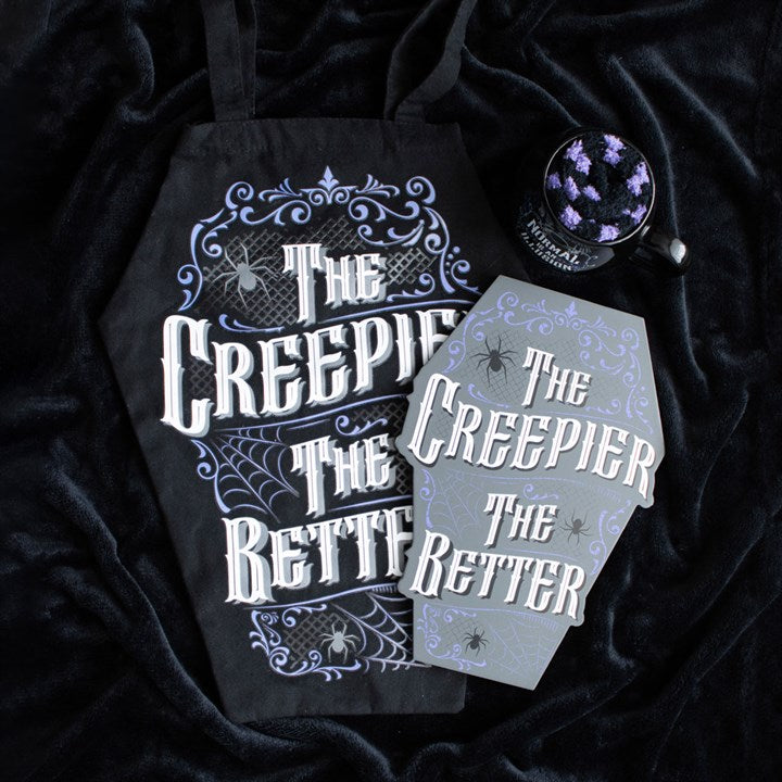 'The Creepier the Better' Coffin Bag - Darkly Dramatic Gothic Statement Piece