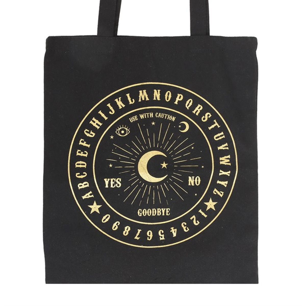 Mystical Talking Board Polycotton Tote Bag - Eco-Friendly Occult Shopping Bag