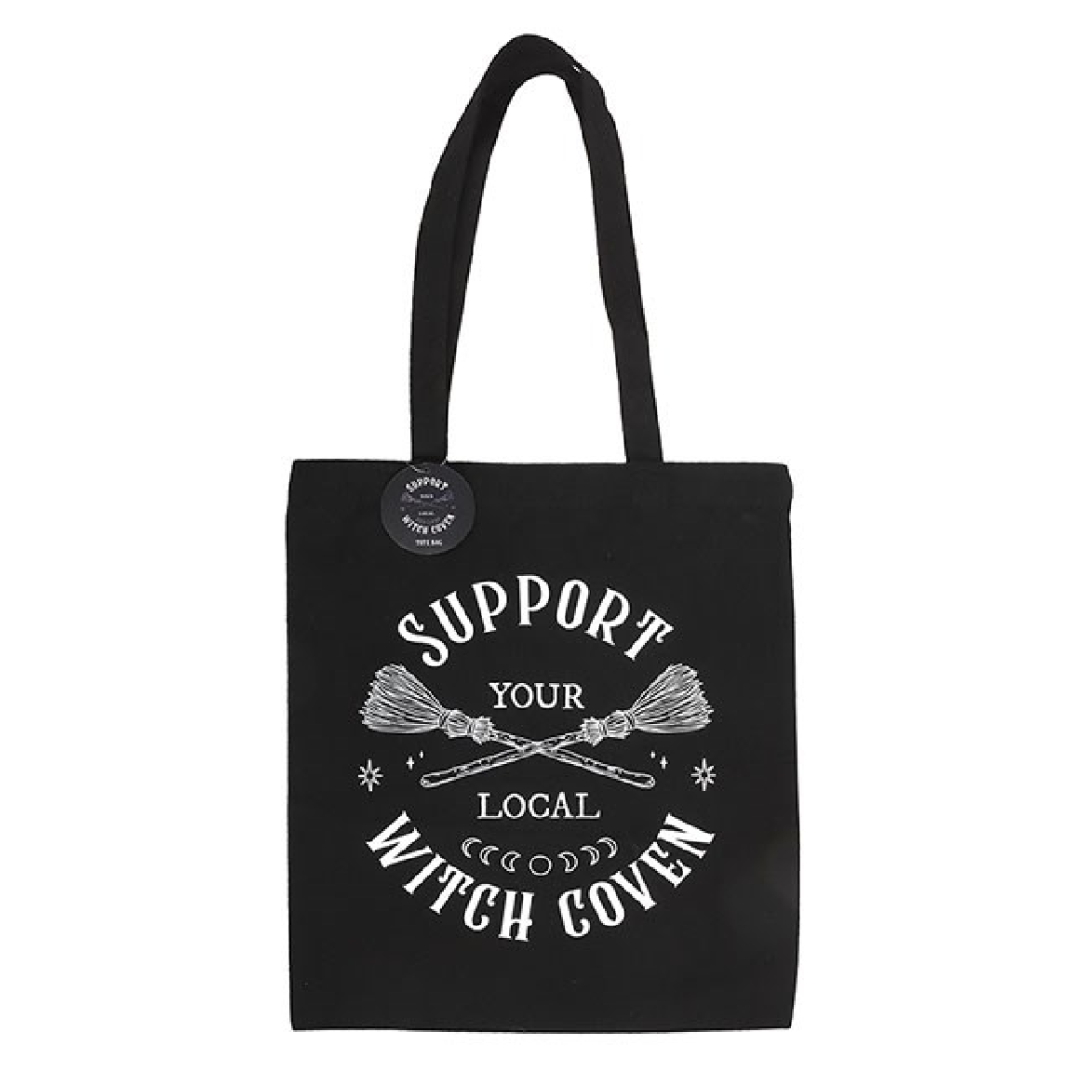 Witchy reusable shopper tote for groceries or rituals