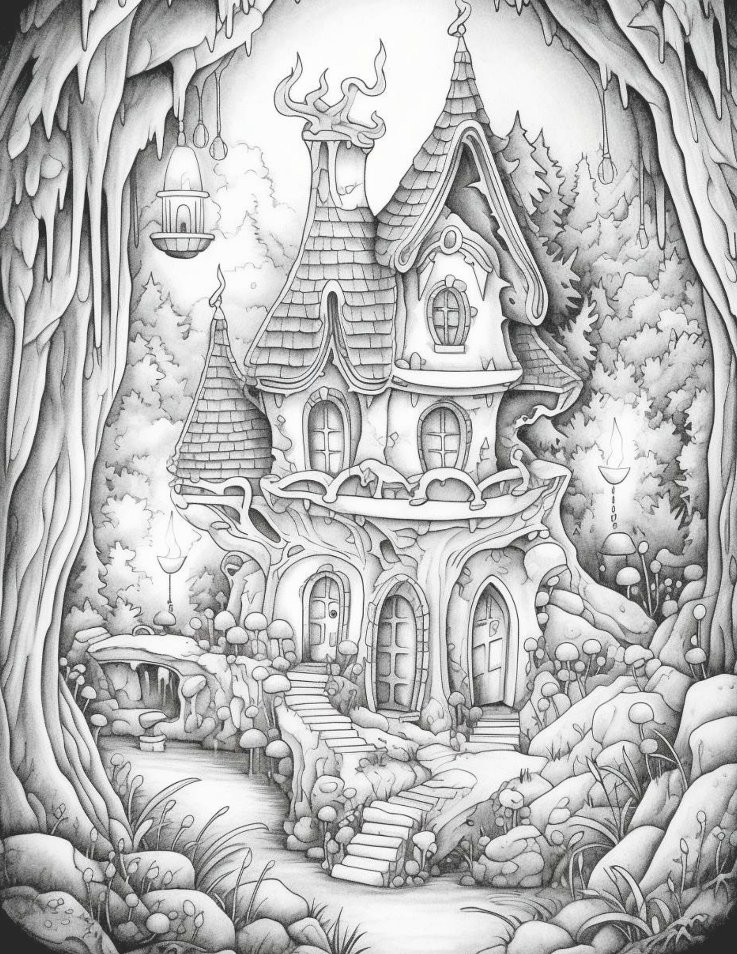 Fairy Fantasy Themed Engraved Bamboo Board - Whimsical Home Decor