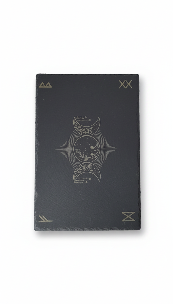 Lunar Empowered Slate Altar Tile | Ritual Plate & Intentional Centerpiece (Choose Design & Size)