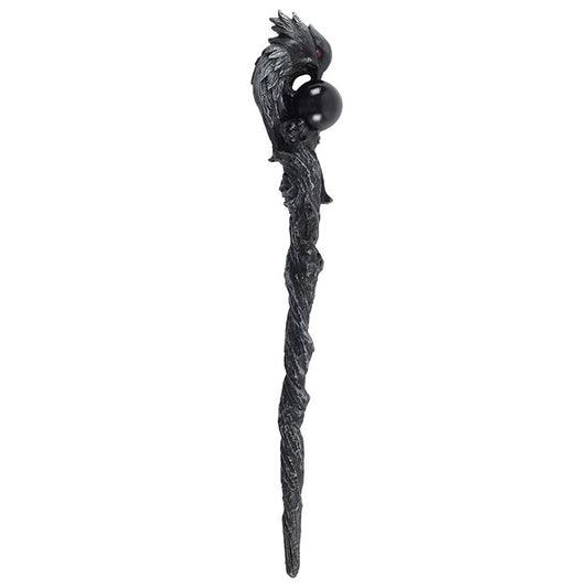 Red-Eyed Raven Wand – 24cm Dark Witch & Wizard Wand