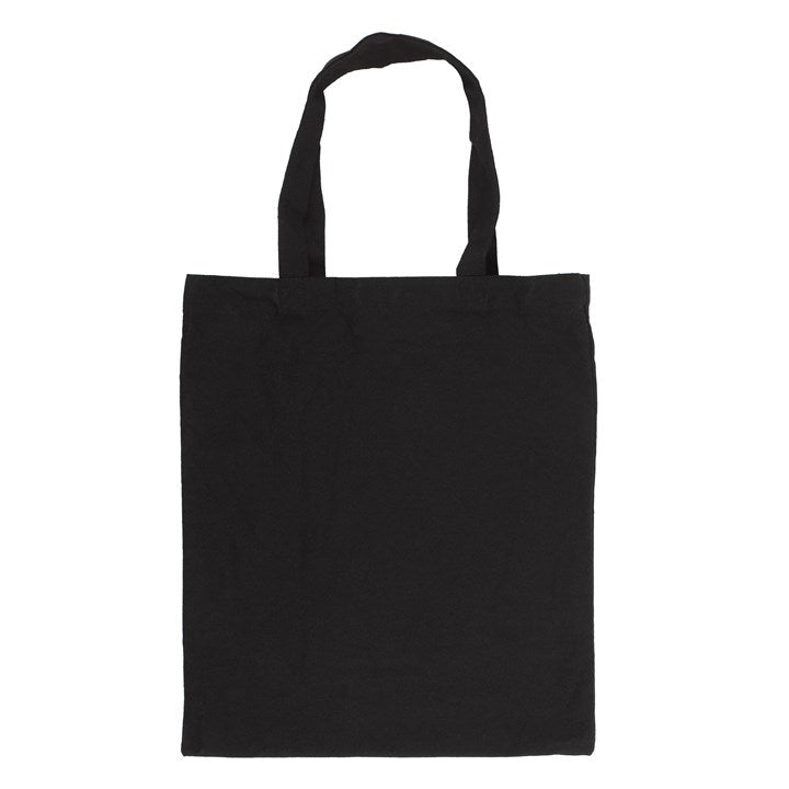 Large Pentagram Cotton Tote Bag – Black 40cm