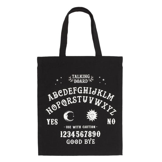 Gothic Talking Board Cotton Tote Bag – Black 40cm