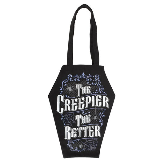 'The Creepier the Better' Coffin Bag - Darkly Dramatic Gothic Statement Piece