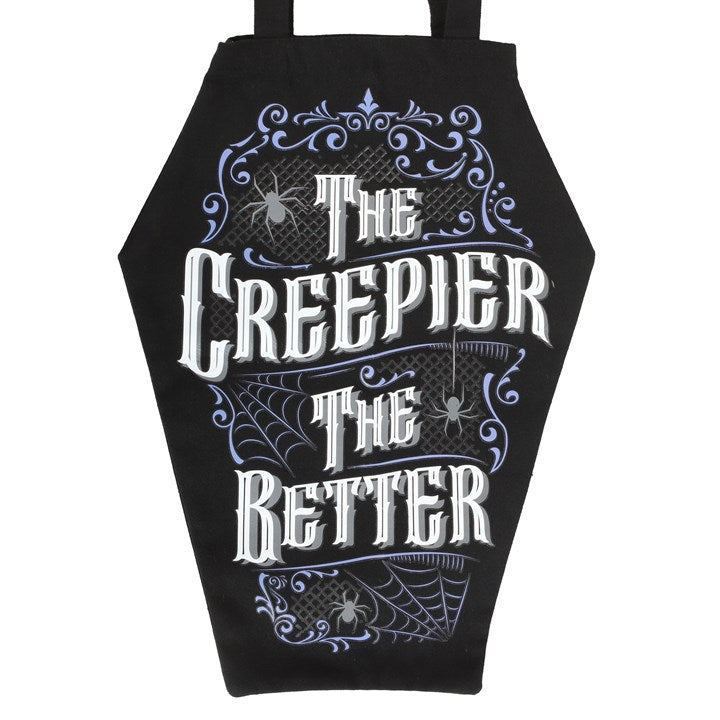 'The Creepier the Better' Coffin Bag - Darkly Dramatic Gothic Statement Piece