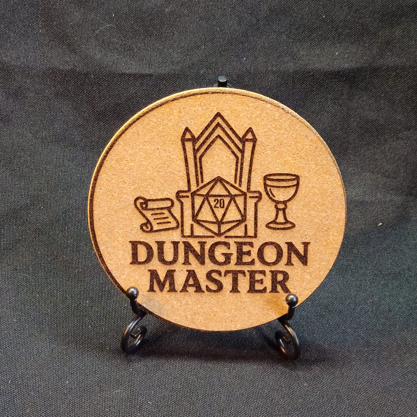 Laser-Engraved TTRPG Cork Coasters