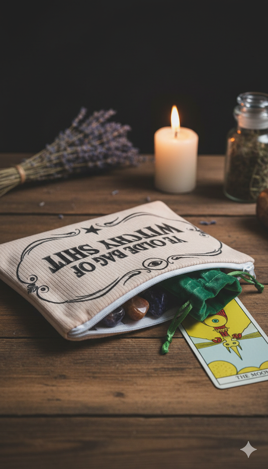 "Ye Olde Bag of Witchy Shit" Pouch - The Perfect Mystical Accessory