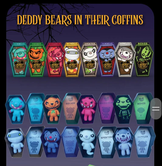 Deddy Bears Coffin Series 1 Plush – 15 cm OG Coffin Bear Collection (8 to Collect!)