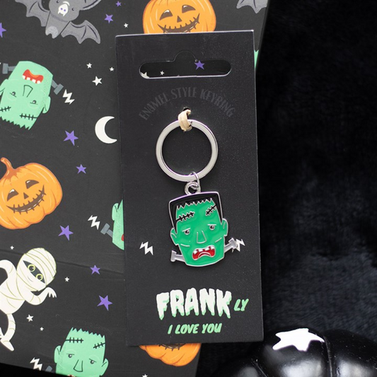 Frankenstein Enamel Keyring: Spooky & Fun Halloween Accessory