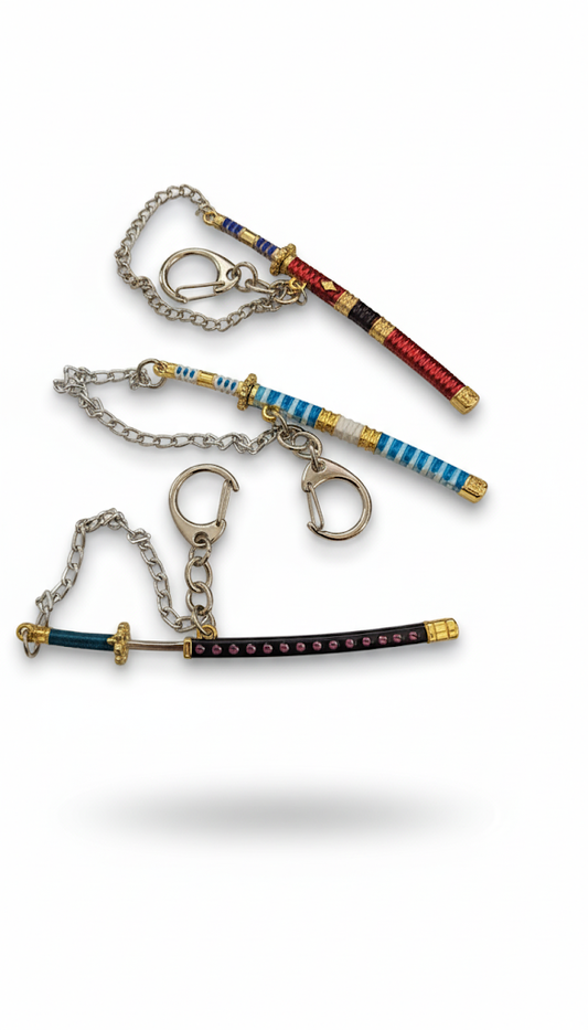 Miniature Katana Sword Keychain | Anime Samurai Blade Keyring